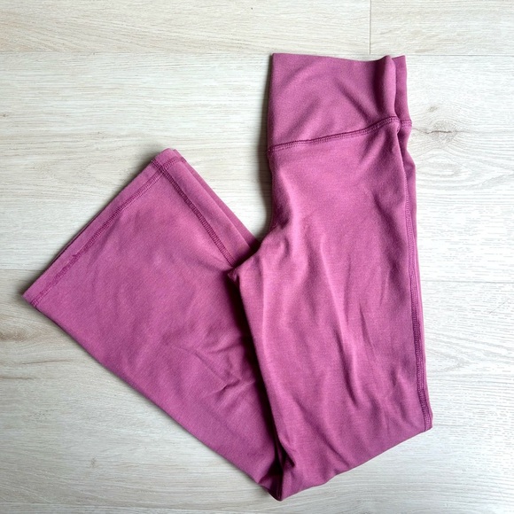 Girls High Rise Crossover Flare Leggings S(6/7) - Picture 3 of 4